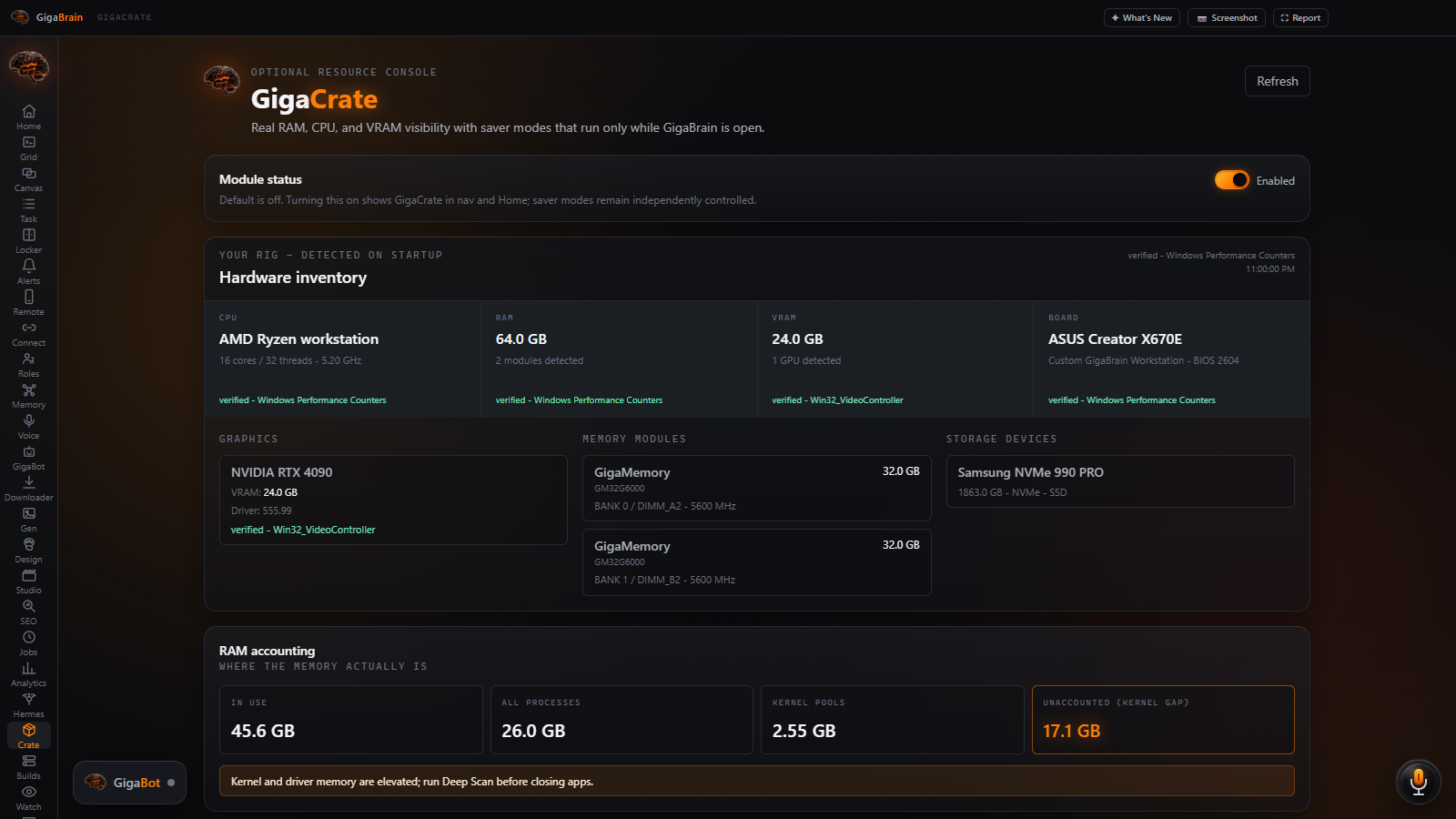 GigaCrate screenshot
