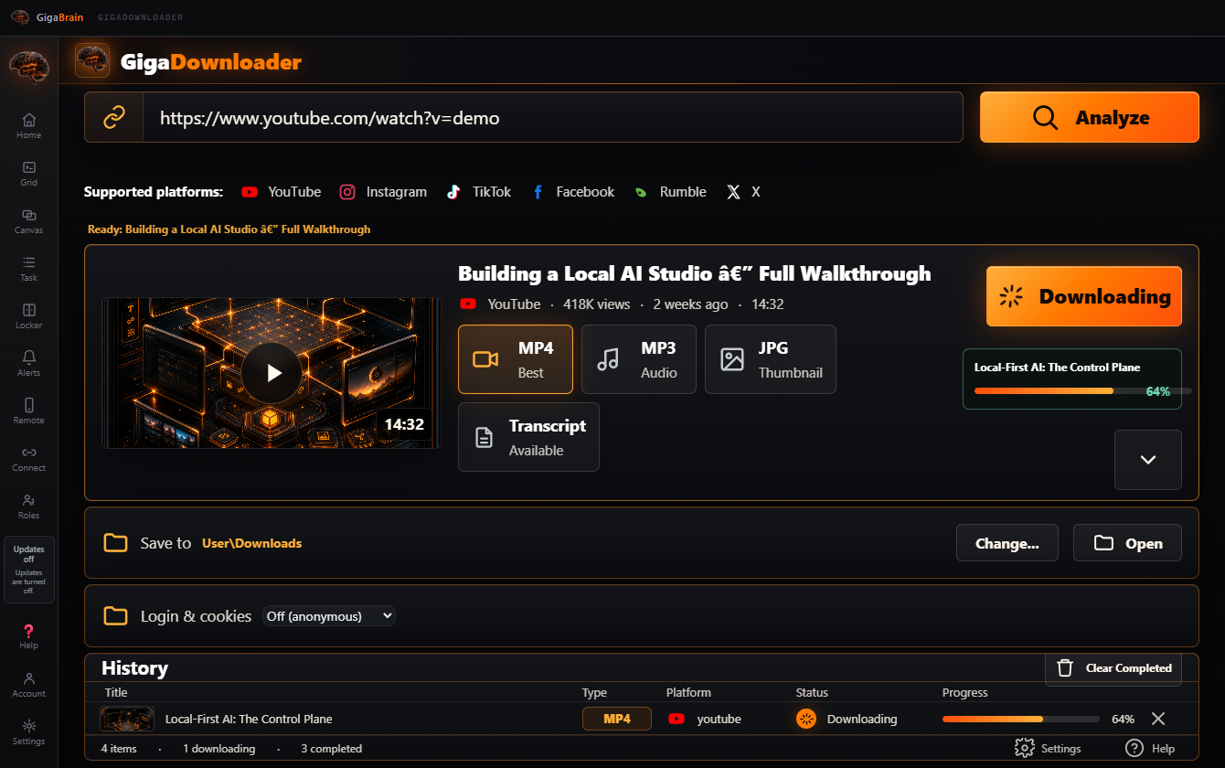 GigaDownloader