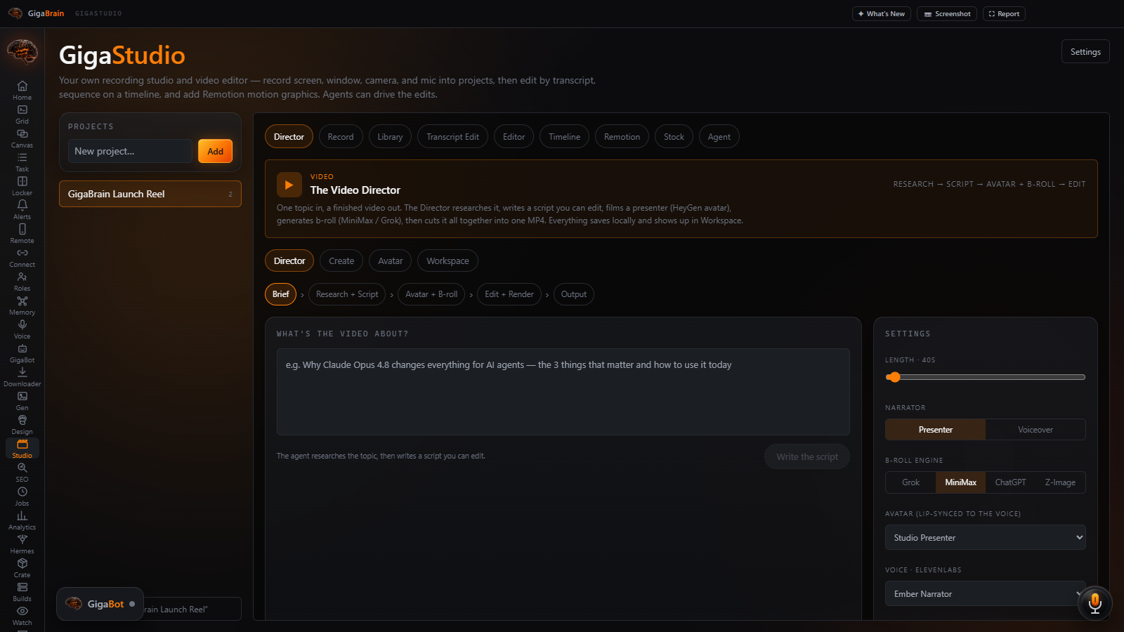 GigaStudio screenshot